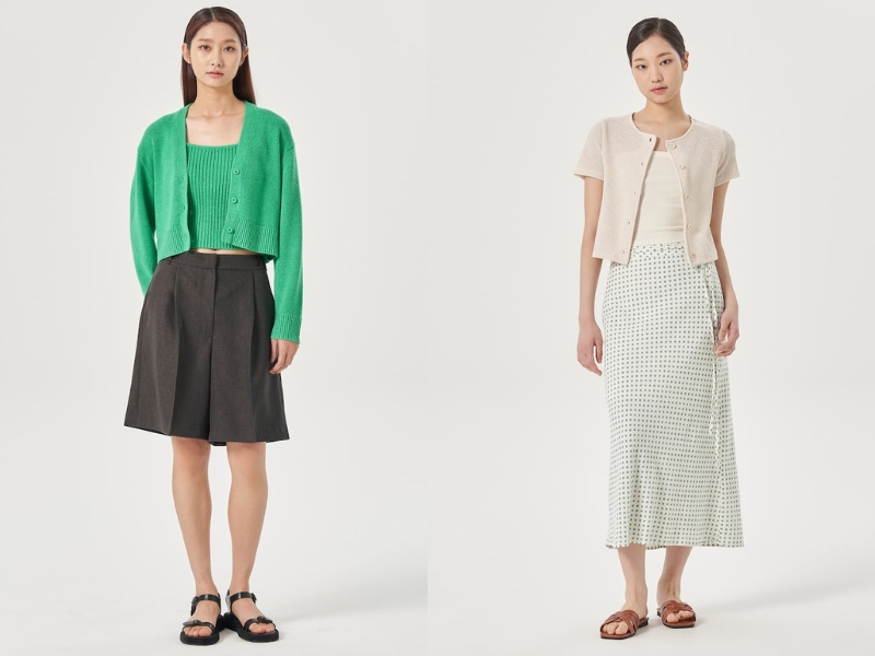 4ea1ed74-phoi-do-voi-ao-cardigan-19 Set áo cardigan trở nên thịnh hành trong thời gian gần đây (Nguồn: Kooding)