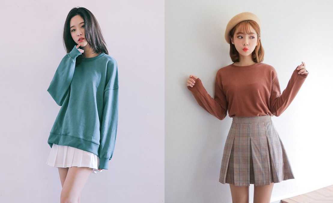 511d459b-phoi-sweater-voi-chan-vay-6 sweater với chân váy ngắn xếp ly