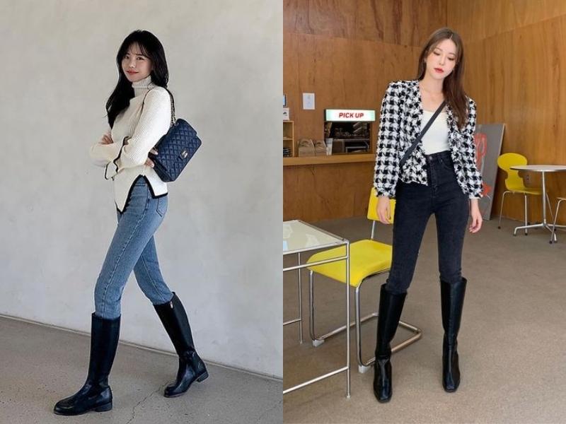 56099875-phoi-do-voi-boot-26 Quần skinny jeans giúp bạn hack dáng hiệu quả (Nguồn: d/pinterest.com)