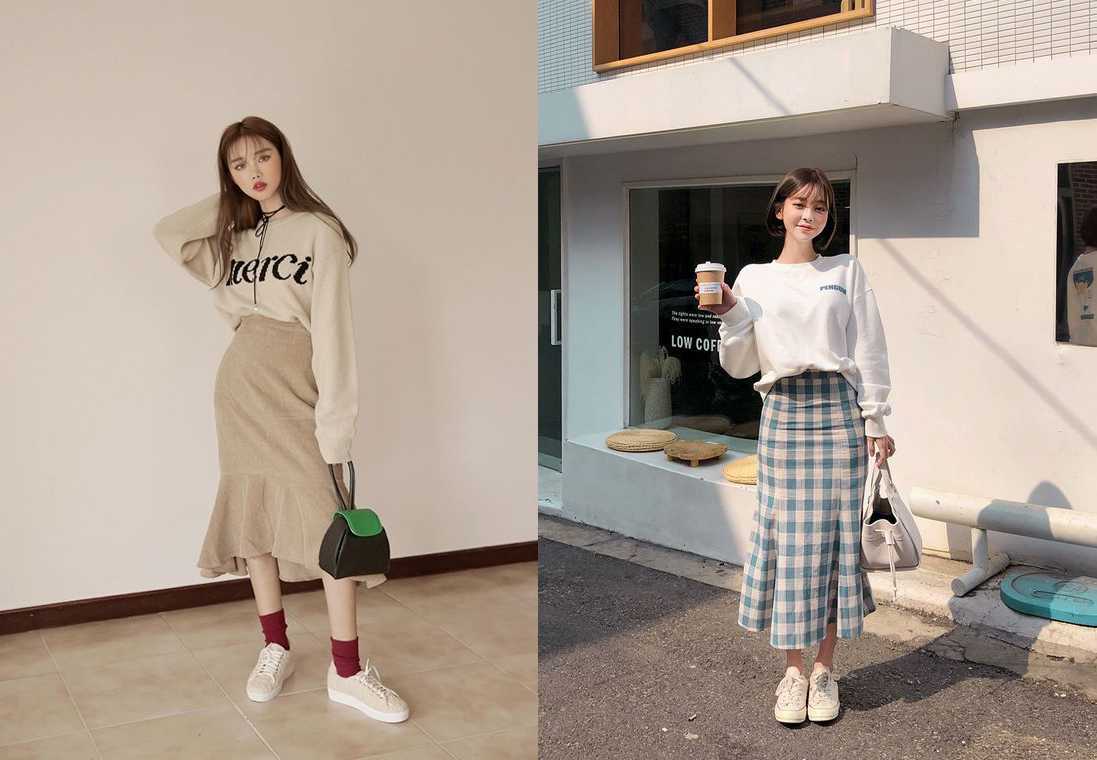 5940755c-phoi-sweater-voi-chan-vay-3 set đồ sành điệu