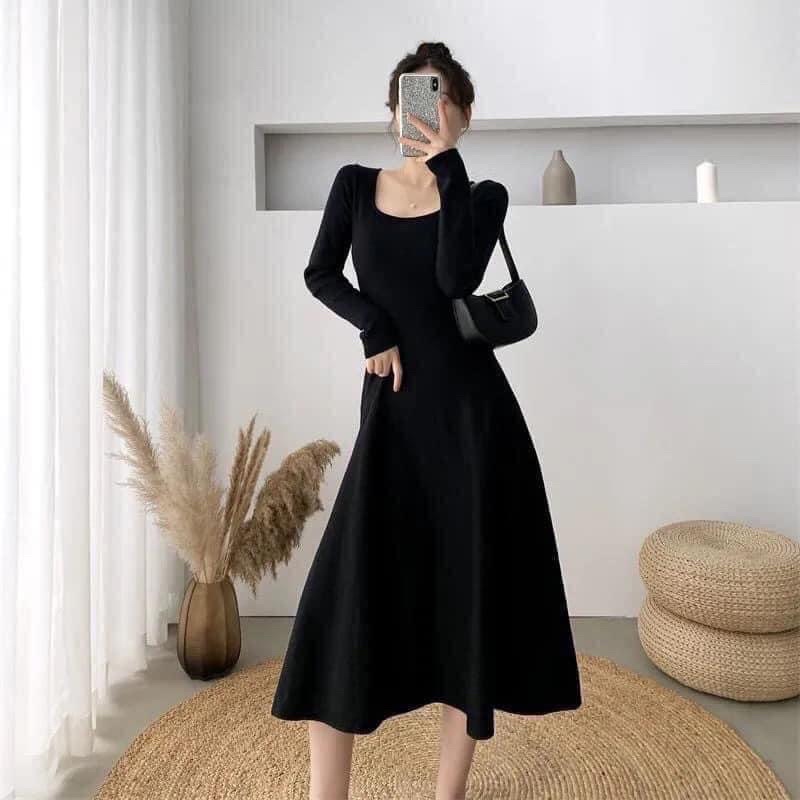 b99a32e1-shop-ban-vay-dep-tren-shopee-9 Váy công chúa dáng suông cổ vuông