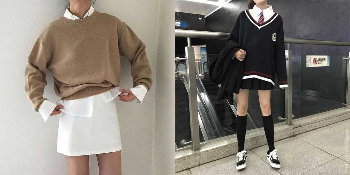 bad841b7-phoi-sweater-voi-so-mi-4 sweater và chân váy