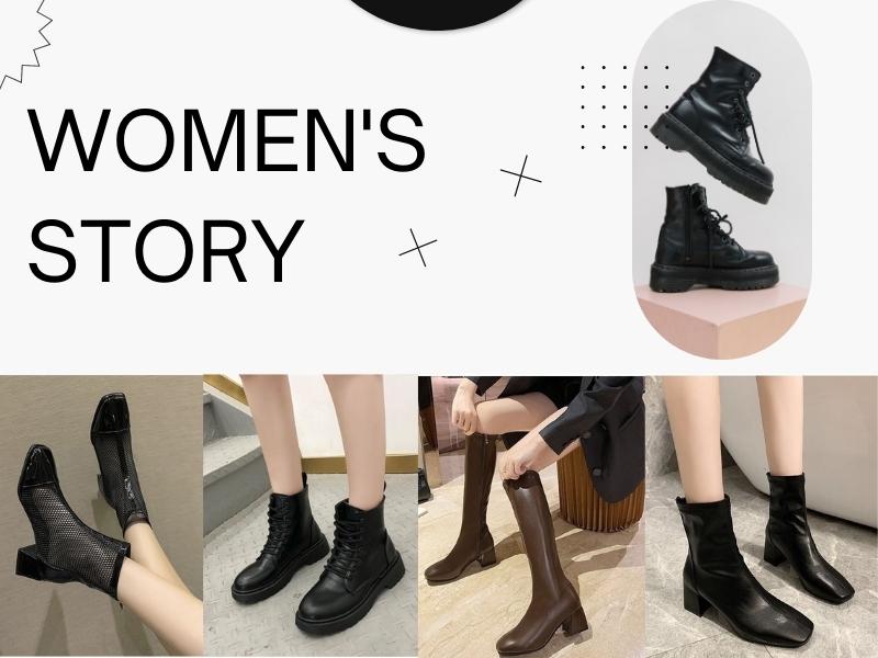 e82cc8d6-phoi-do-voi-boot-44 Các đôi giày boot phổ biến tại Women story (Nguồn: Shopee Blog)